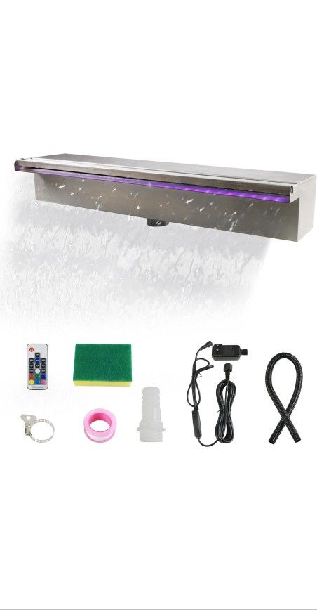 19.6 Inch Pool Waterfall Spillway