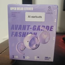 Avant garde fashion ai earbuds