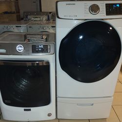 Washer and dryer electric