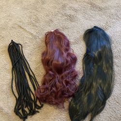 wigs , pack hair  regular wigs 