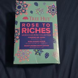 Tree Hut Rose To Riches Bath Set