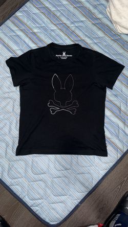 Psycho Bunny Black Graphic Tee Shirt Size 3 Small