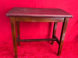 Antique Piano Bench Wood