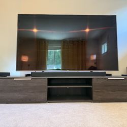 TV Console Table With Storage 