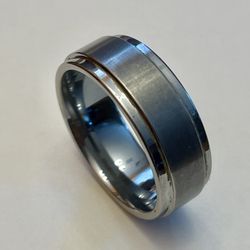 Gunmetal Tungsten Ring