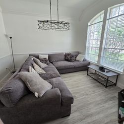 3 Piece Deep Sectional Love Seat (Retail: $3999)