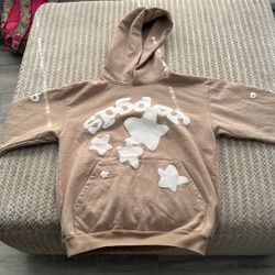 Sp5der Hoodie Beige