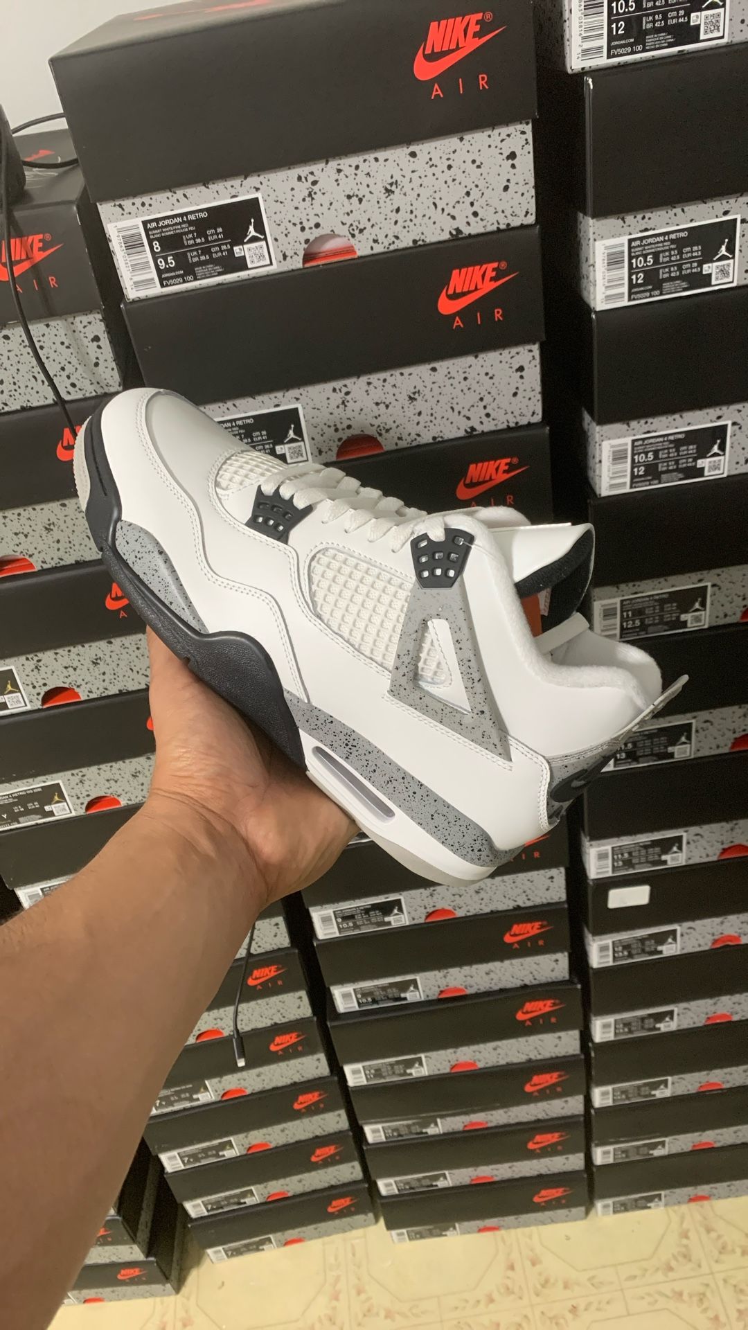 Jordan 4 Retro White Cement‼️🔥