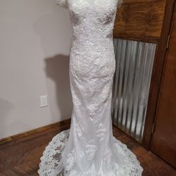New  White Lace Mermaid Wedding Dress 👰 