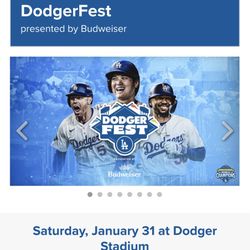 Dodgers Fan Fest Tickets