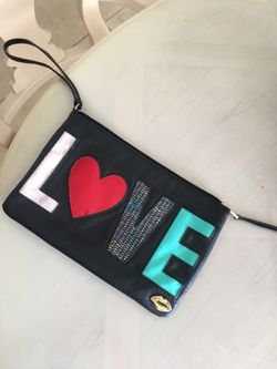 “LOVE” name brand handbag/wristlet. (See photos for description)