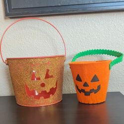 Halloween Pumpkin Buckets