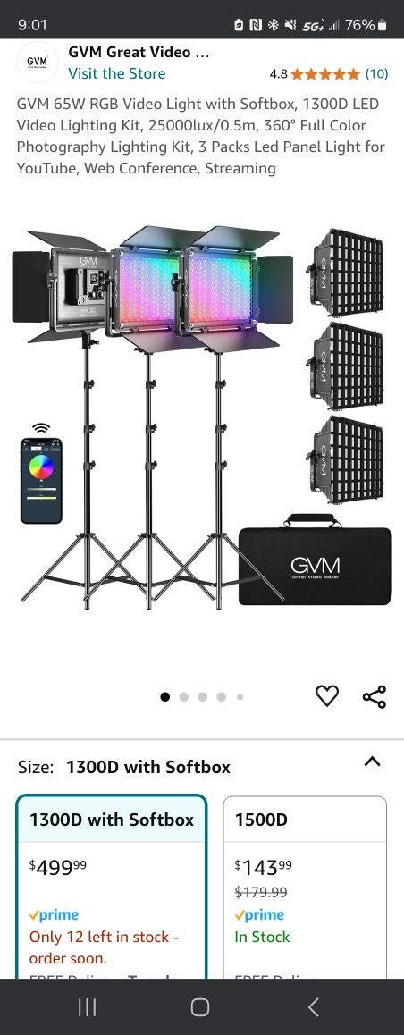 Professional Photography/Video Lighting