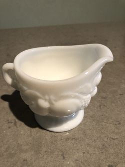 Vintage Milk Glass Creamer