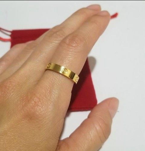 Cartier Love skinny ring size 6-9 4mm