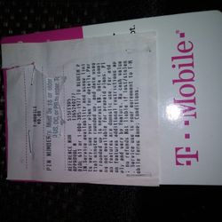 T Mobile Pre Paid Phone Card