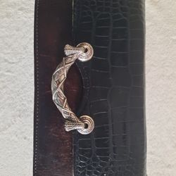 Brighton Wallet  Cross Body Leather Black/brown