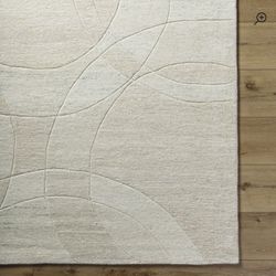 Large Designer Rug 9x12 – Orren Ellis Modern Cream Rug