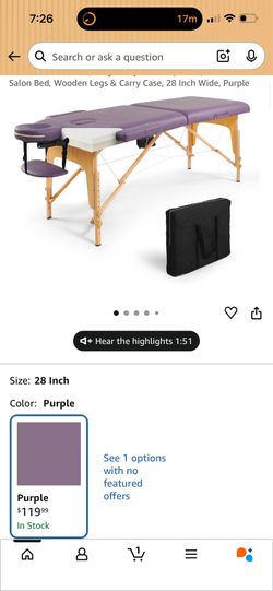 Portable massage table