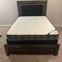 Full Size Bed Frame And Mattress Bundle 