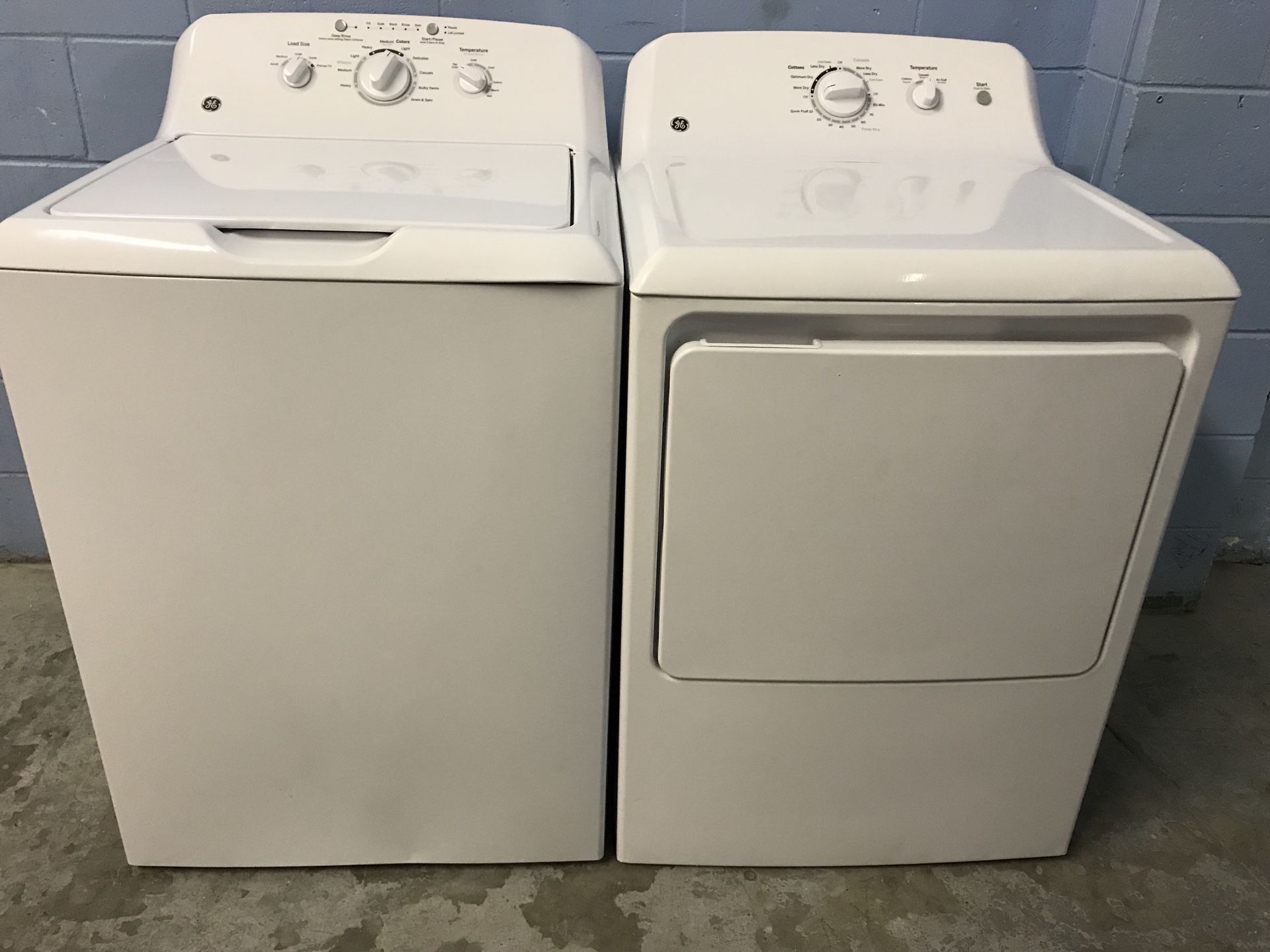 GE Washer And Dryer Brand New Scratch & Dent