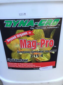 Dyna grow mag-pro magnesium supplement.