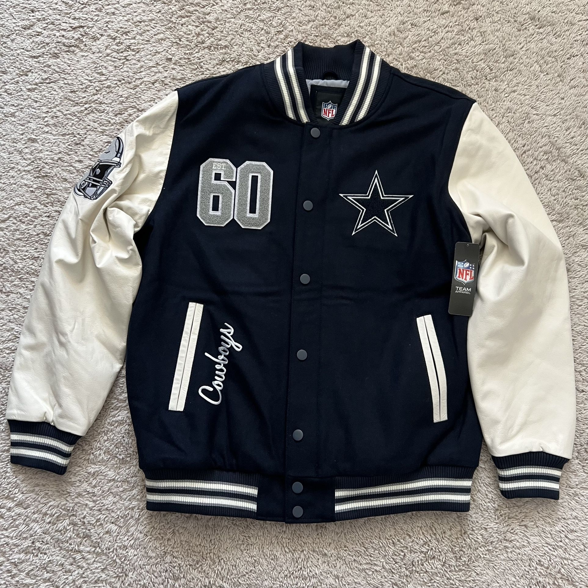 NFL Team Apparel Dallas Cowboys Varsity Bomber Jacket
