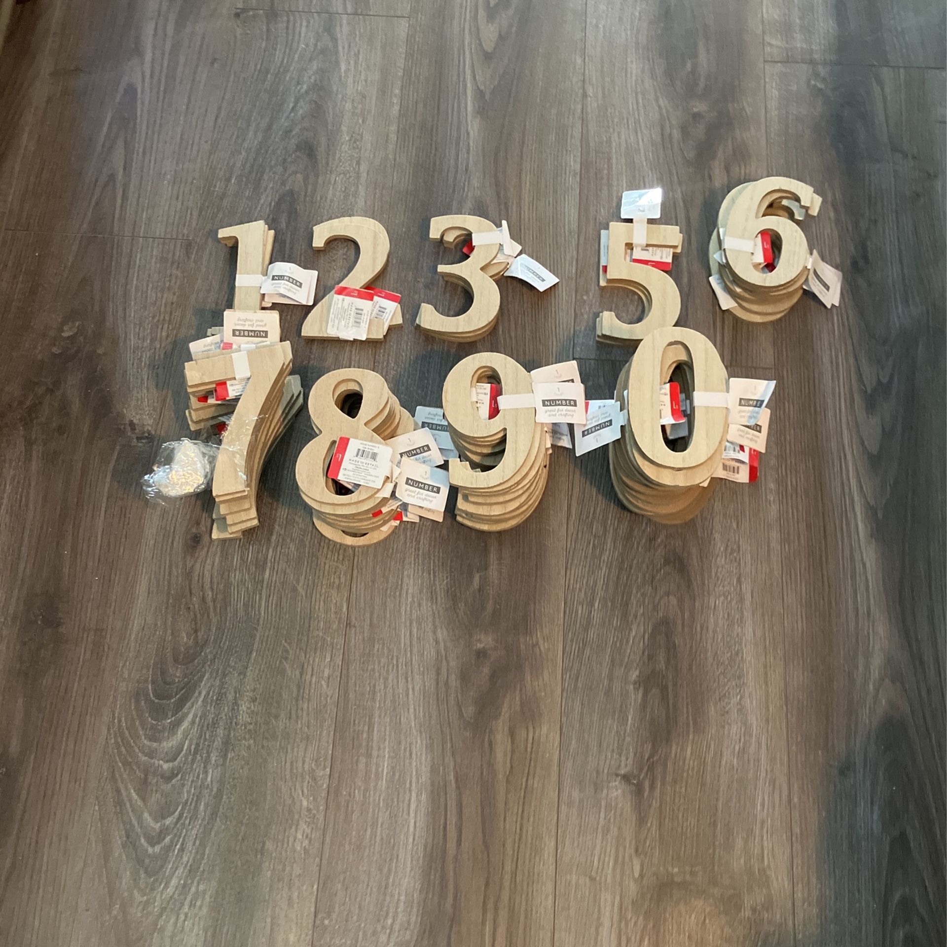 5” x 3” Wood Numbers