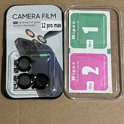 Iphone 12 ProMax Camera Film Protector Black