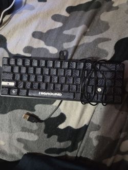 Higround HG68 Mechanical Gaming Keyboard – Black Topographic