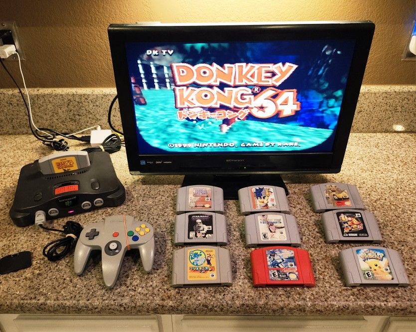 MEGA Nintendo 64 / N64 "Enhanced" set with a tons of games & Expansion pak!! (Read the Description plz)