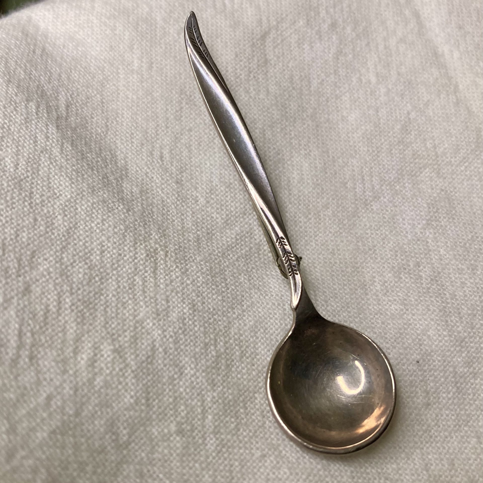 Vintage Sterling Silver Spoon 🥄 Brooch Miniature