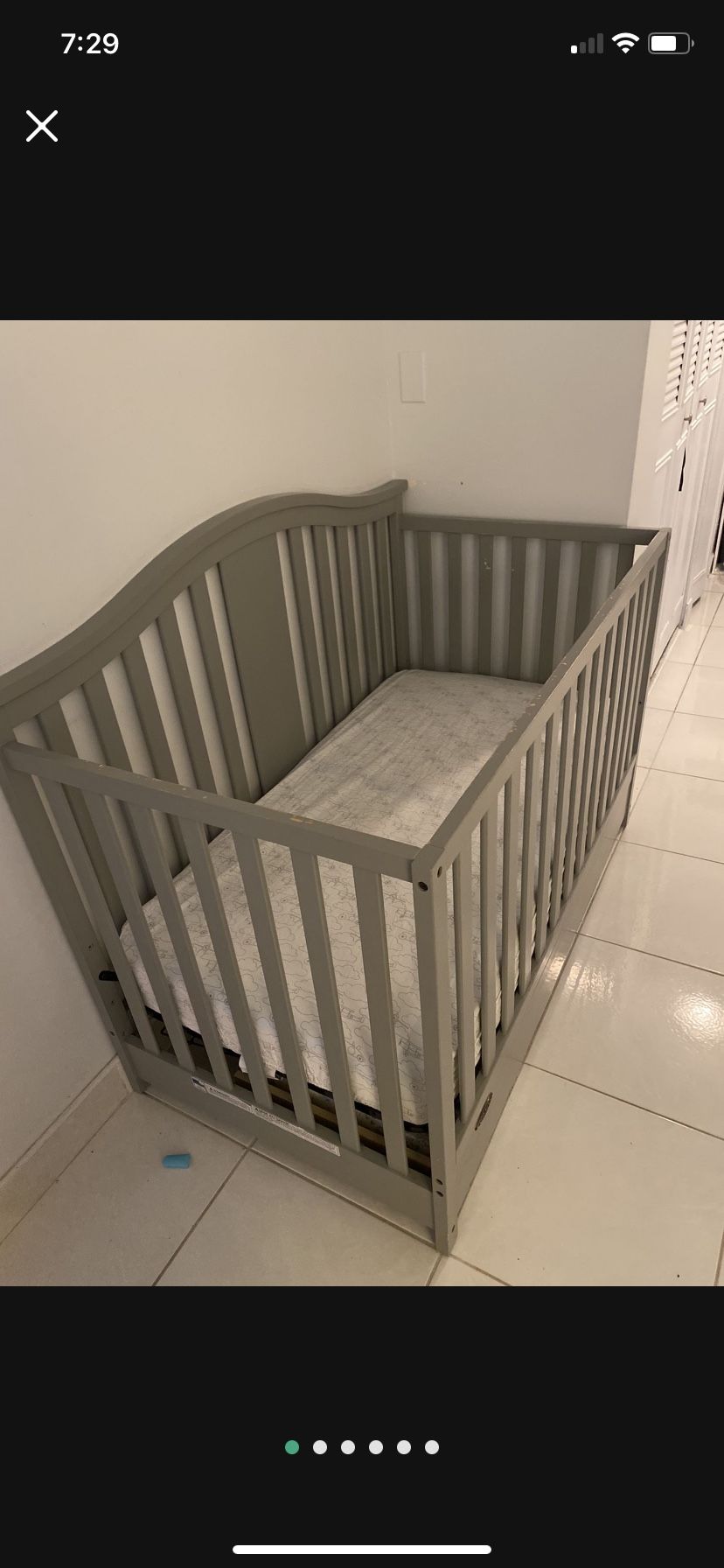 Graco Crib With Under Storage Working Condition Matress Not Included