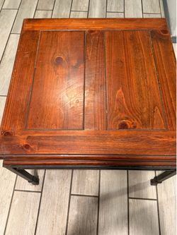 Wood tables