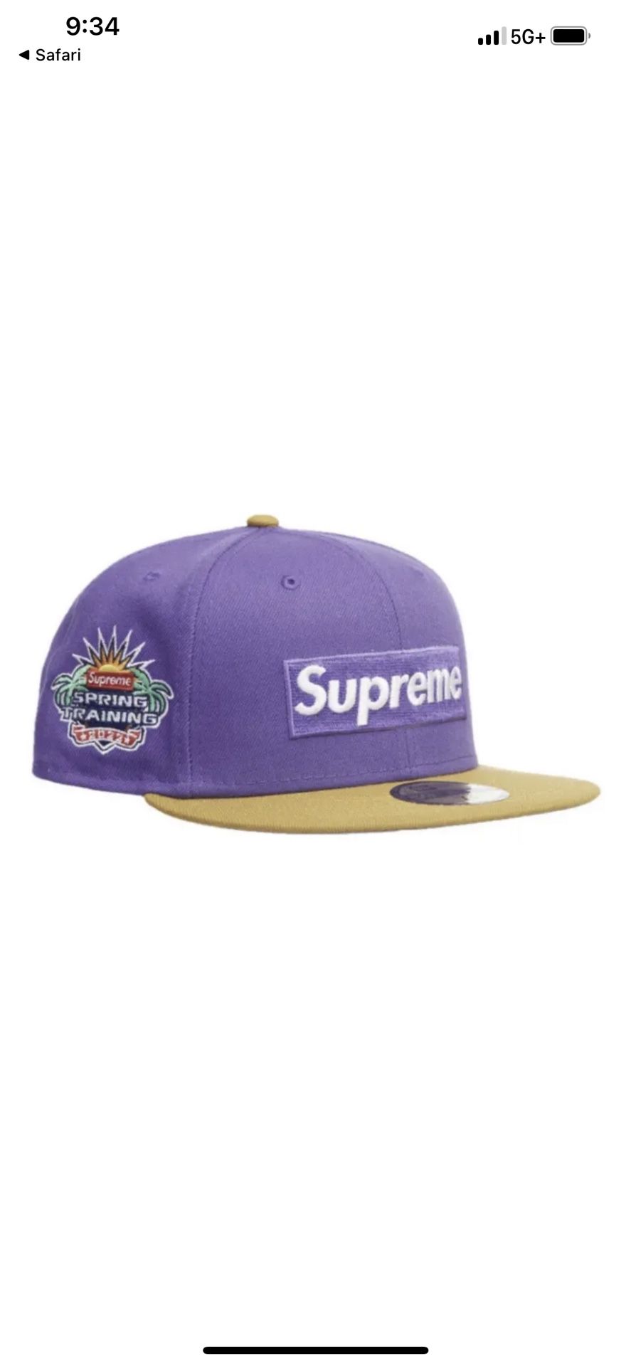 Supreme Spring Training Box logo Fitted
