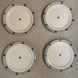 Anthropologie Bistro Tile Side Plates - Set of 4