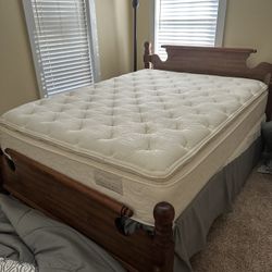 Antique Bedroom Set Plus Mattress And Boxspring