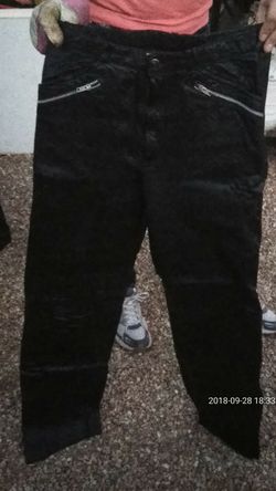 Leather chaps and vest