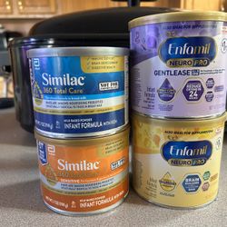 similac and enfamil sample cans