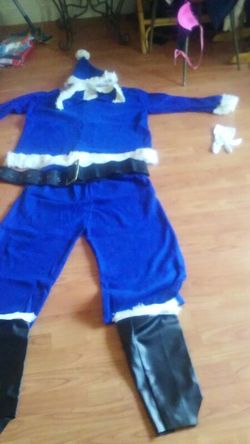 Blue Santa Complete Costume