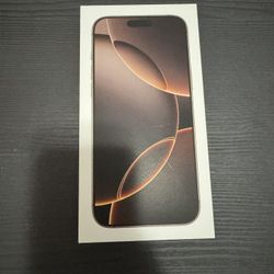 Brand New iPhone 16 Pro Max 256 GB Factory Unlocked 