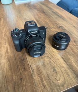 Canon EOS M50 Camera | 15-45mm & 22mm Lens