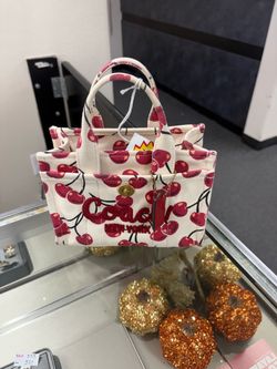 Coach Mini Tote Bag Cherry Print