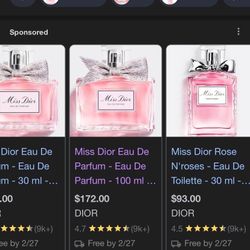 miss dior perfume 100ml 