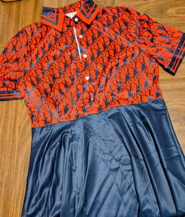 Diandian Didi XXL Homage Style Branded Above Knee Dress
