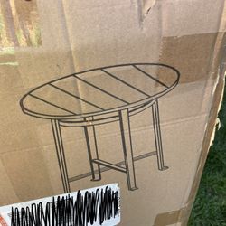 Brown Round Dining Table