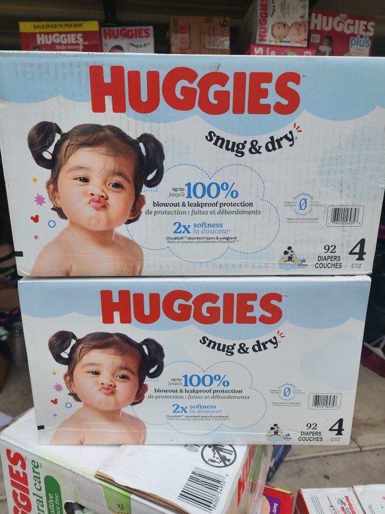 Huggies 4 $20 Each Box.