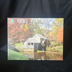 Milton Bradley York Puzzle 1500 Pieces Mabry Hill Factory Sealed 