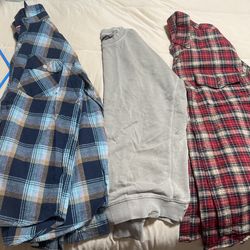 Flannels And  SweatShirt