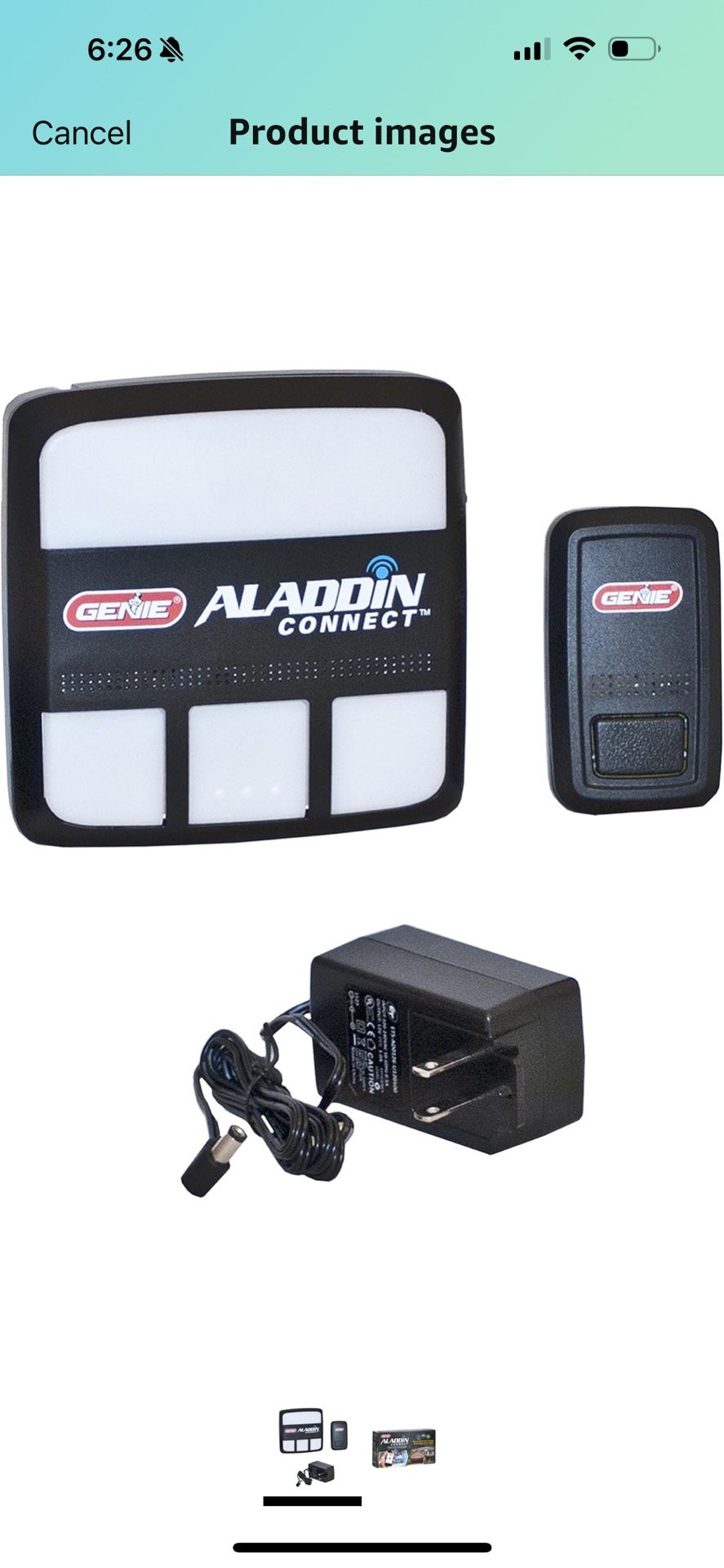 Genie Aladdin Connect Smartphone Enabled Garage Door Controller